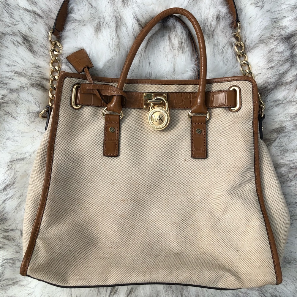 Michael Kors Canvas and Leather bag
